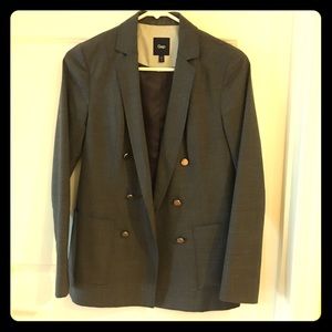 Gray boyfriend blazer by gap